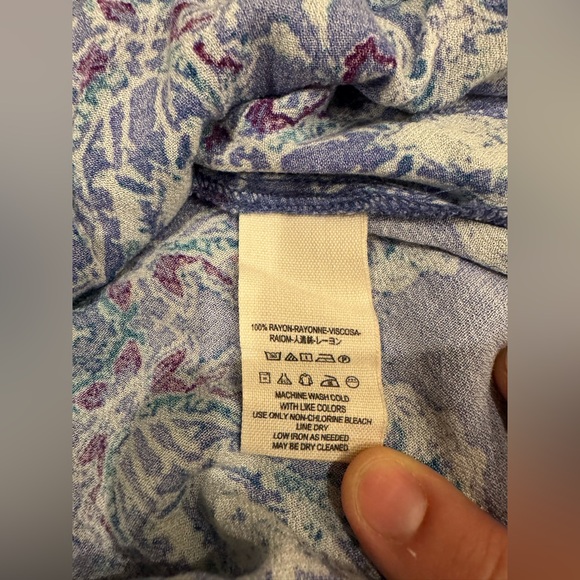 Free People Magic Mystery Tunic shirt with bell sleeves paisley print small - Picture 9 of 12